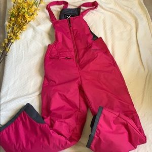 Kids Arctix Pink Ski Bibs